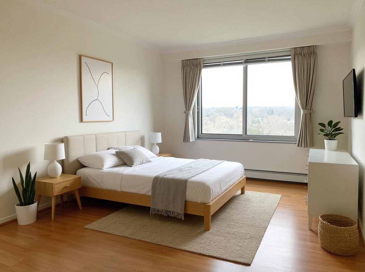 A beautifully staged living room after using Mayform AI